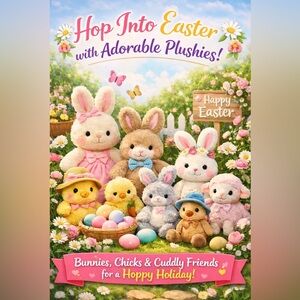Get your Easter plushies for your baskets and Spring!!! 🐇🐥🐑🦆 Make me an offer!